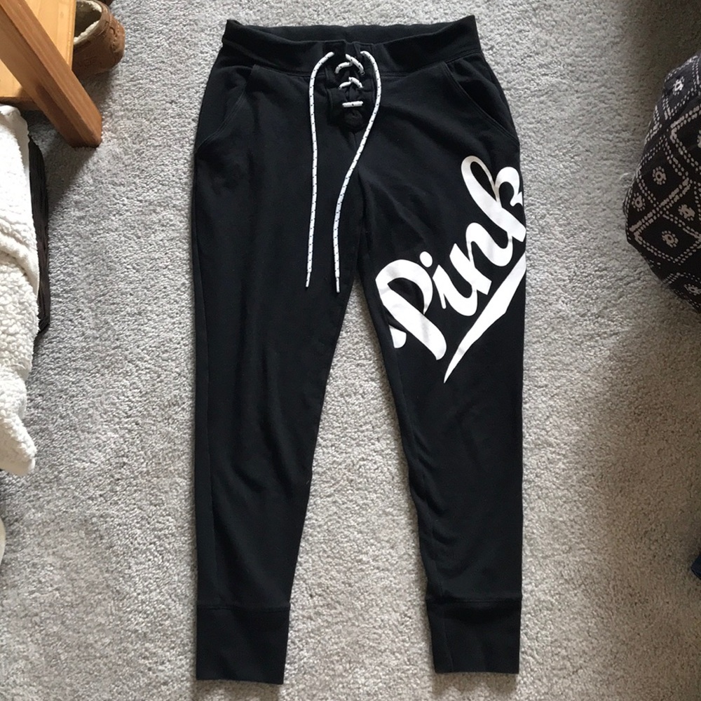 VS Pink lace up jogger sweatpant